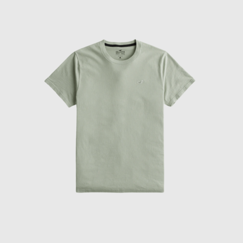 REMERA HOLLISTER REGULAR FIT VERDE MUSGO