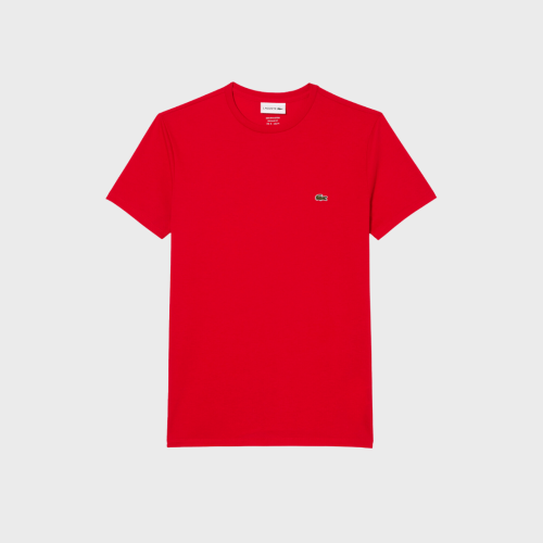 REMERA CUELLO REDONDO LACOSTE ROJA