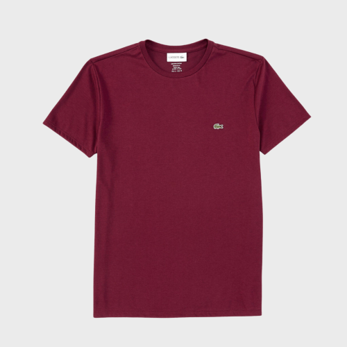 REMERA CUELLO REDONDO LACOSTE BORDO
