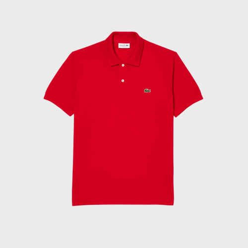 REMERA CUELLO POLO LACOSTE ROJA