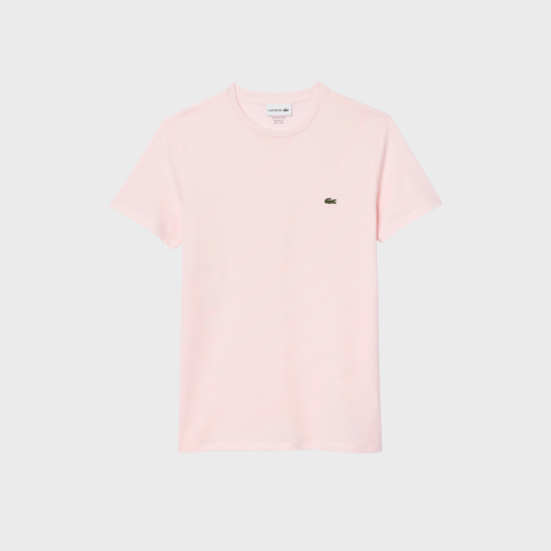 REMERA CUELLO REDONDO LACOSTE ROSADA