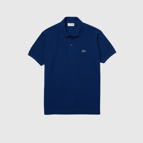 REMERA CUELLO POLO LACOSTE  AZUL