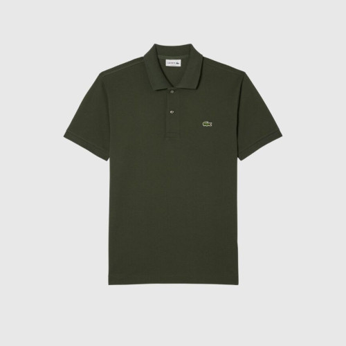 REMERA LACOSTE CUELLO POLO VERDE MUSGO