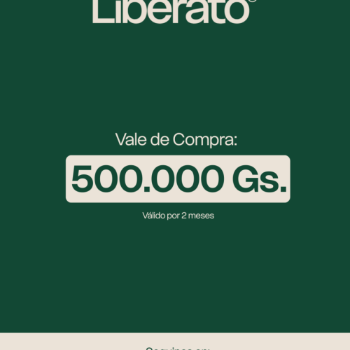 VALE DE COMPRA LIBERATO POR 500.000GS