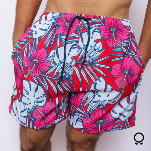 SHORT DE BAÑO LIBERATO BASICS BLANCO HAWAII