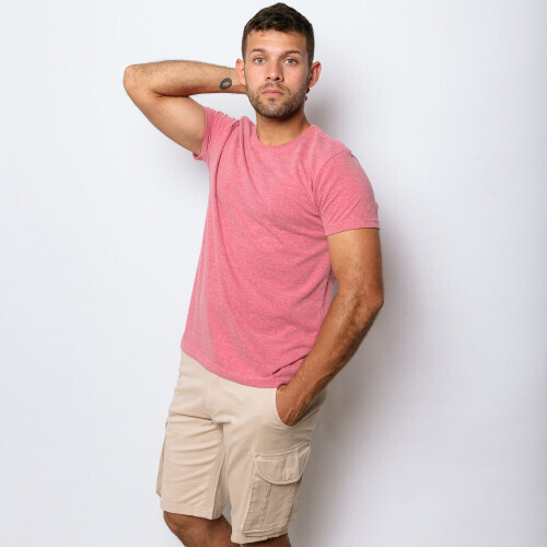 REMERA LIBERATO BASICS ROJA JASPEADA