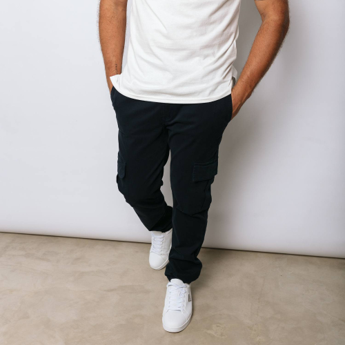 PANTALON CARGO LIBERATO BASICS AZUL MARINO