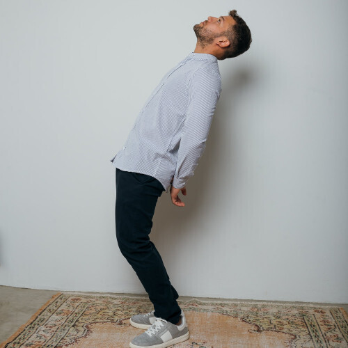 CAMISA LIBERATO BASICS MAO MANGAS LARGAS CELESTE RAYADA