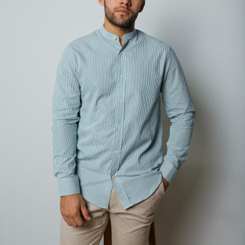 CAMISA LIBERATO BASICS MANGAS LARGAS CELESTE