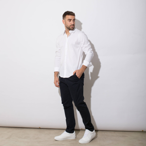 CAMISA LIBERATO BASICS MANGAS LARGAS BLANCA