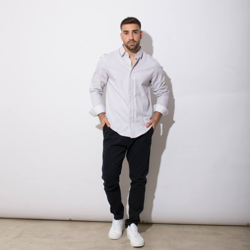 CAMISA LIBERATO BASICS MANGAS LARGAS GRIS