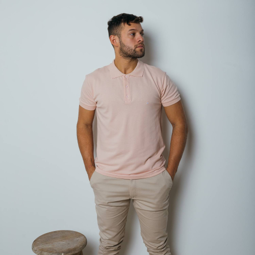 REMERA POLO LIBERATO BASICS ROSADA
