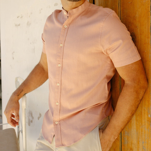 CAMISA LIBERATO BASICS MAO MANGAS CORTAS CORAL