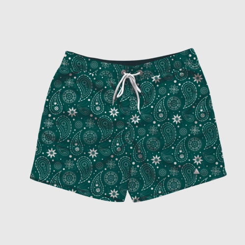 SHORT DE BAÑO LIBERATO BASICS NEGRO ROMBOS BLANCO