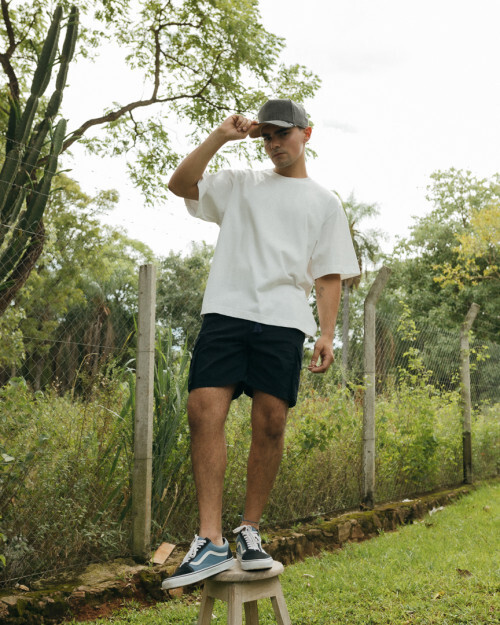 REMERA BOXY FIT PREMIUM 250GSM LIBERATO BASICS MARFIL