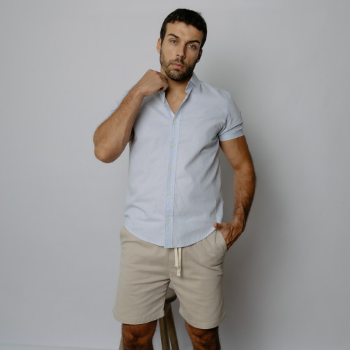 BERMUDA CON GOMA LIBERATO BASICS BEIGE