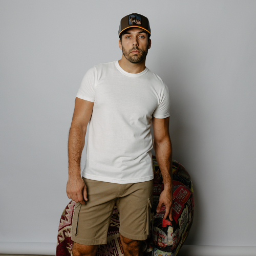 BERMUDA CARGO CON GOMA LIBERATO BASICS KAKHI