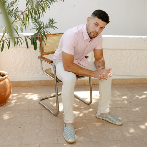 PANTALON CHINO LIBERATO BASICS DE LINO BEIGE