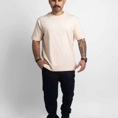 REMERA LIBERATO BASICS OVERSIZE BEIGE