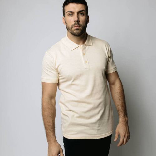 REMERA LIBERATO BASICS POLO BEIGE
