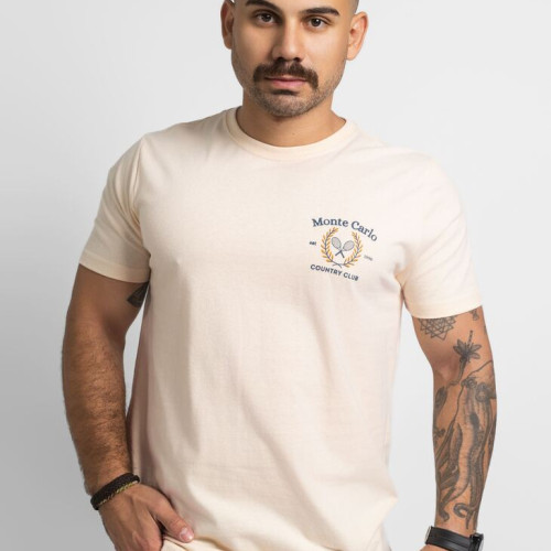 REMERA LIBERATO BASICS REGULAR FIT BEIGE MONTE CARLOS COUNTRY CLUB