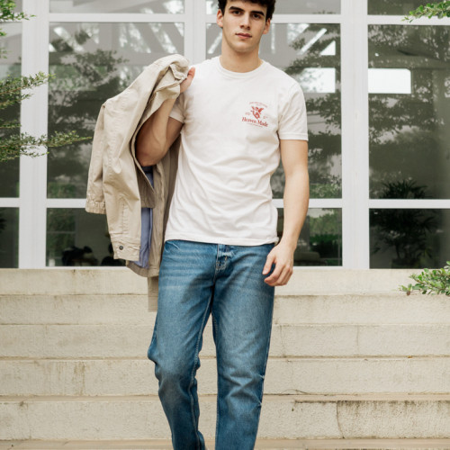 REMERA LIBERATO BASICS REGULAR FIT  MARFIL HEAVEN MADE