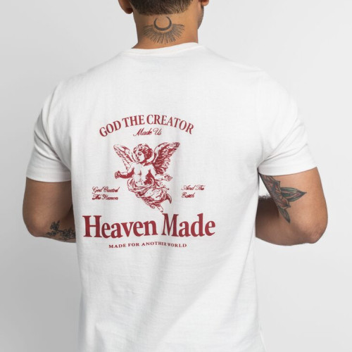 REMERA LIBERATO BASICS REGULAR FIT  MARFIL HEAVEN MADE