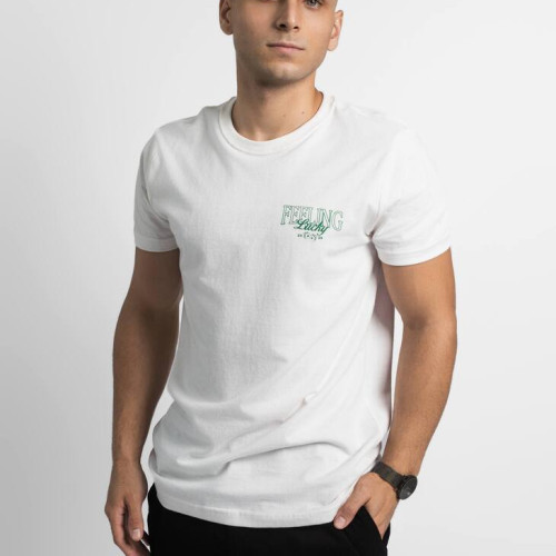 REMERA LIBERATO BASICS REGULAR FIT  MARFIL FEELING LUCKY