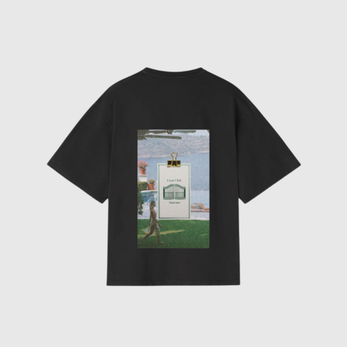 REMERA LIBERATO BASICS OVERSIZE NEGRA CASA CLUB