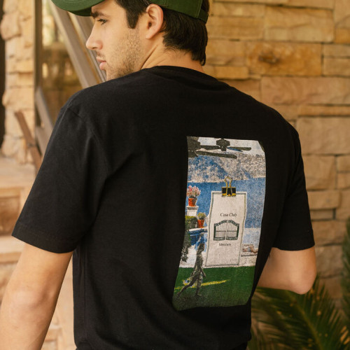 REMERA LIBERATO BASICS OVERSIZE NEGRA CASA CLUB