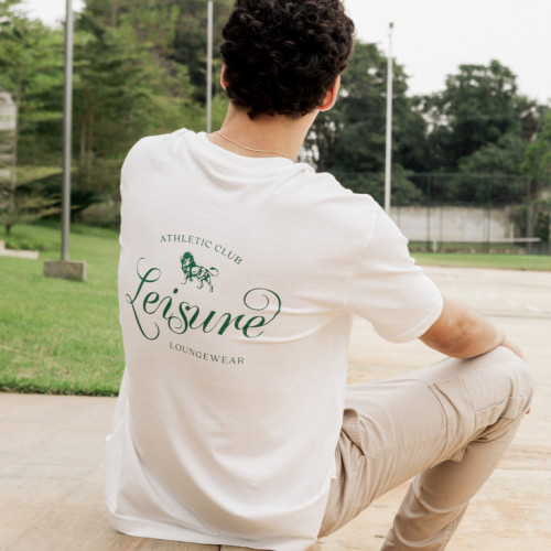 REMERA LIBERATO BASICS OVERSIZE MARFIL LEISURE LOUNGEWEAR