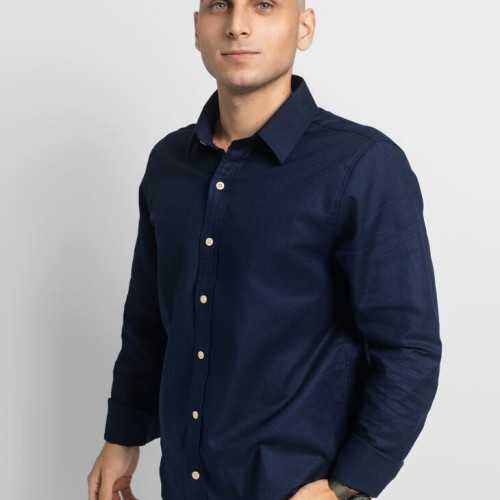 CAMISA LIBERATO BASICS MANGAS LARGAS AZUL FANTASIA