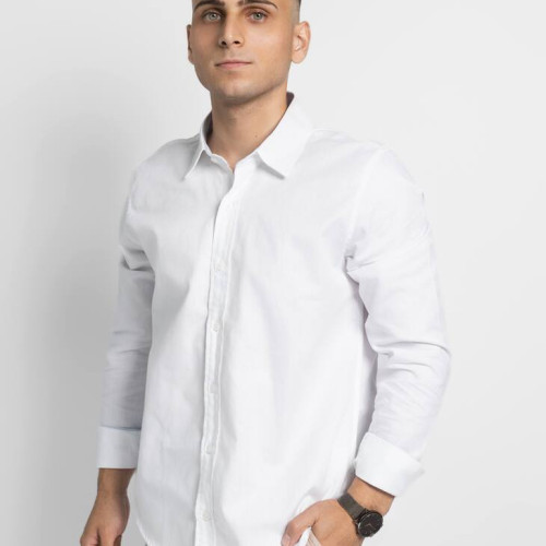 CAMISA LIBERATO BASICS MANGAS LARGAS BLANCA