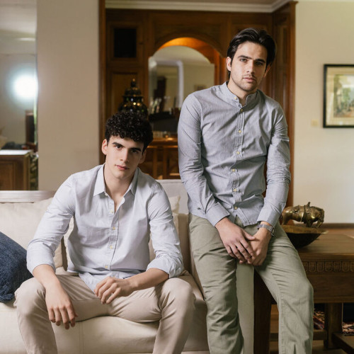 CAMISA LIBERATO BASICS MAO MANGAS LARGAS RAYAS NEGRAS