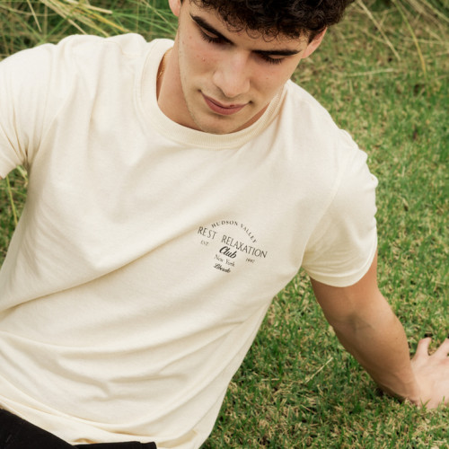 REMERA LIBERATO BASICS REGULAR FIT  BEIGE RELAXATION