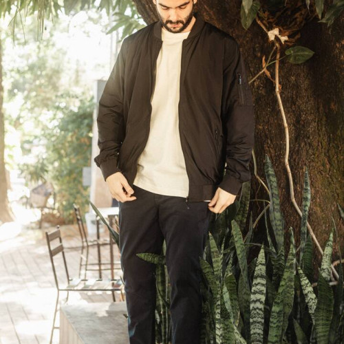 BOMBERJACKET LIBERATO BASICS NEGRA