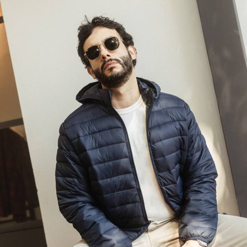 CAMPERA PUFFER LIBERATO BASICS AZUL MARINO
