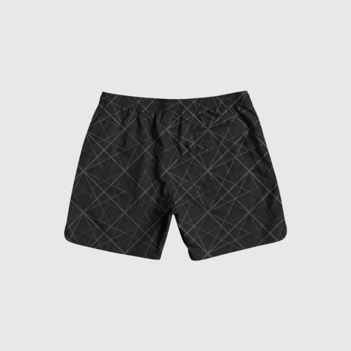 SHORT DE BAÑO LIBERATO GRIS OSCURO GEOMETRICO