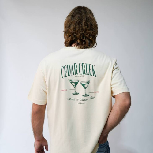 REMERA LIBERATO PREMIUM 250GSM OVERSIZE BEIGE CEDAR CREEK