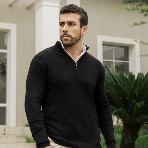 SWEATER LIBERATO BASICS NEGRO