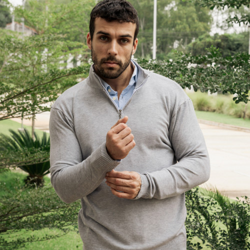 SWEATER LIBERATO BASICS GRIS CLARO