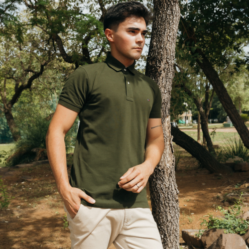 REMERA TOMMY HILFIGER  POLO  VERDE