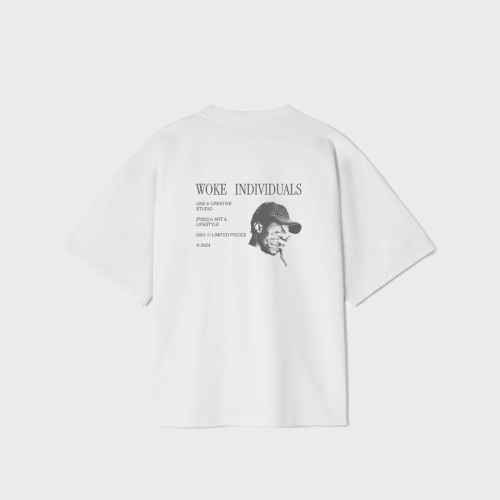 REMERA UNDISTURB3D WOKE INDIVIDUALS 250 GSM WHITE