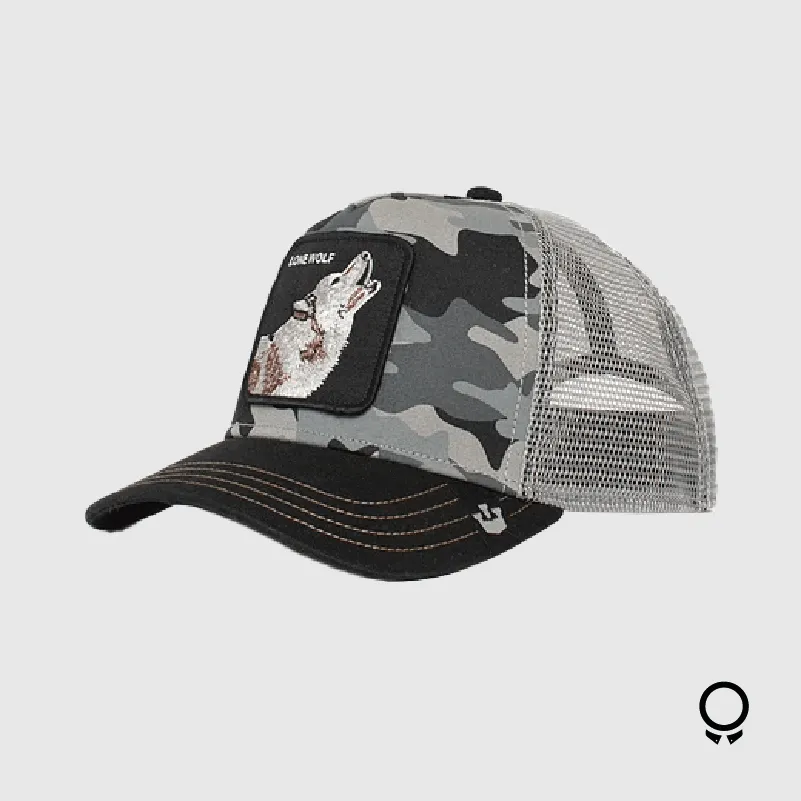 GORRA GOORIN BROS LONE WOLF CAMO GRIS