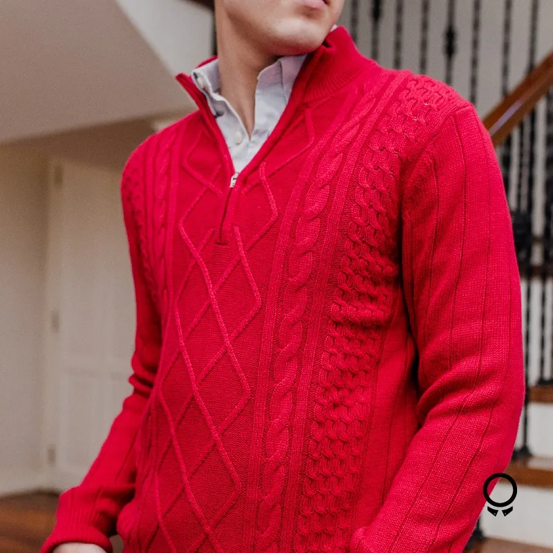 SWEATER IZOD CUELLO RED ROJO