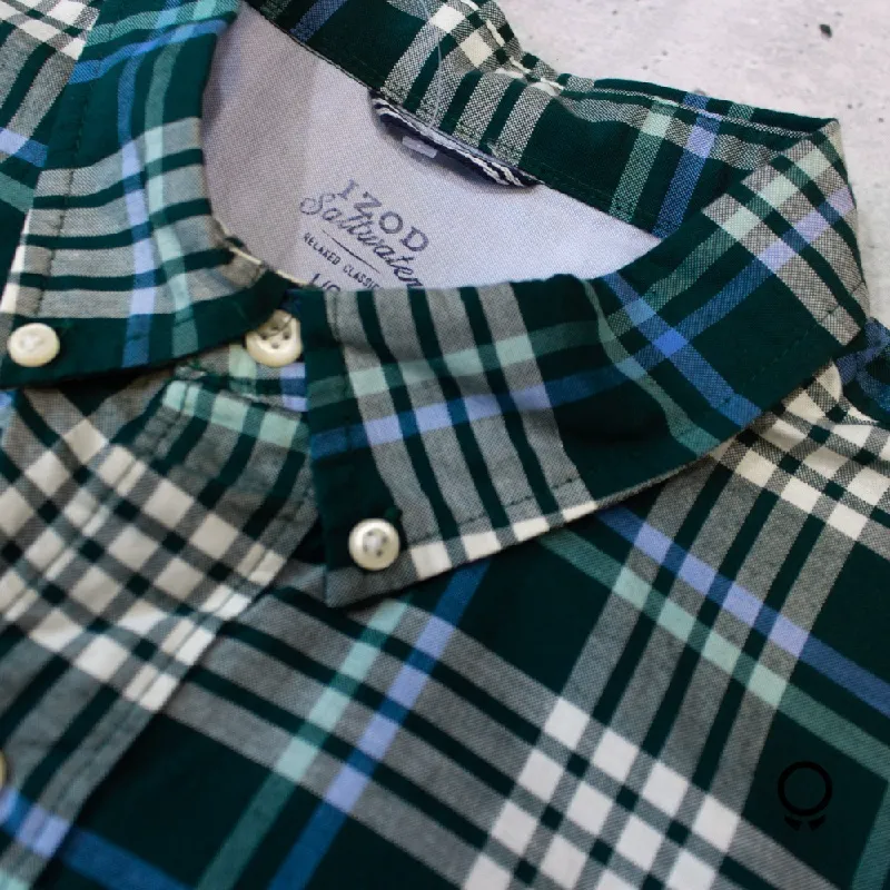 CAMISA IZOD M/L CUADROS VERM
