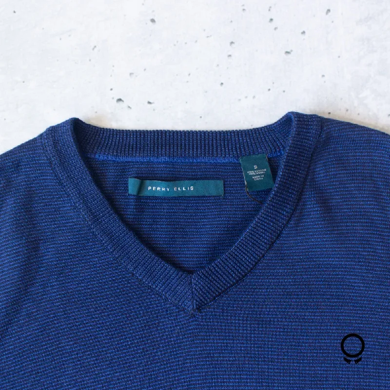 SWEATER PERRY ELLIS AZUL MARINO