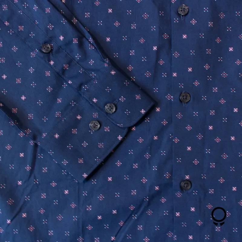 CAMISA CASUAL M/L AZUL MARINO P. ELLXXL