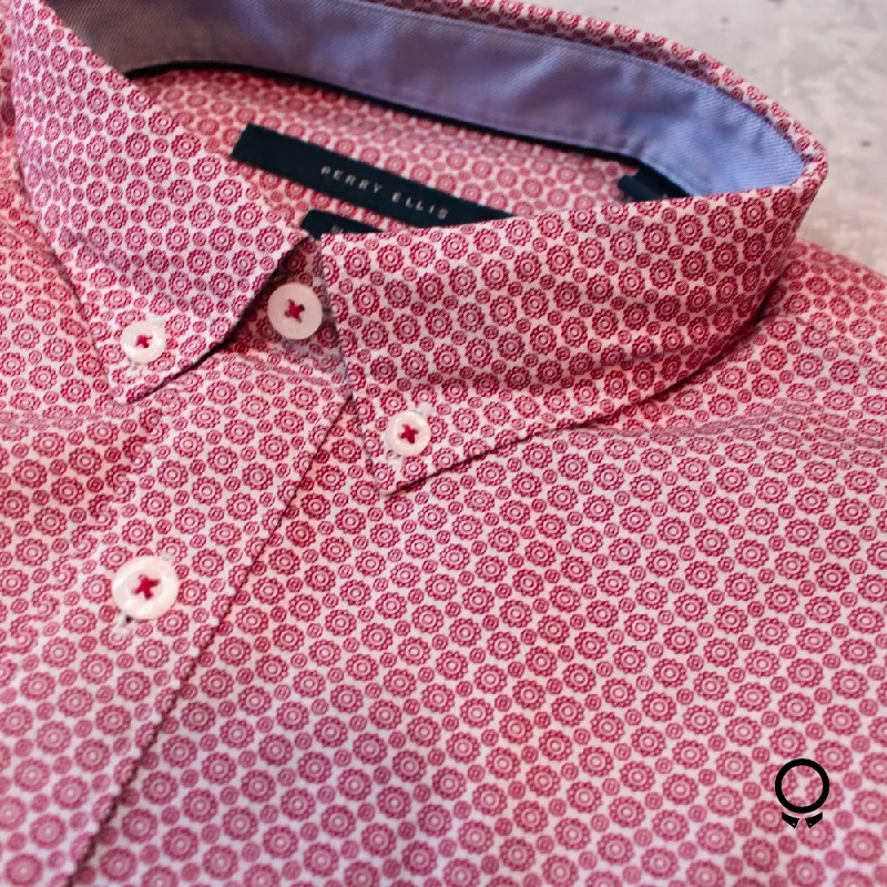 CAMISA PERRY ELLIS ROSADA