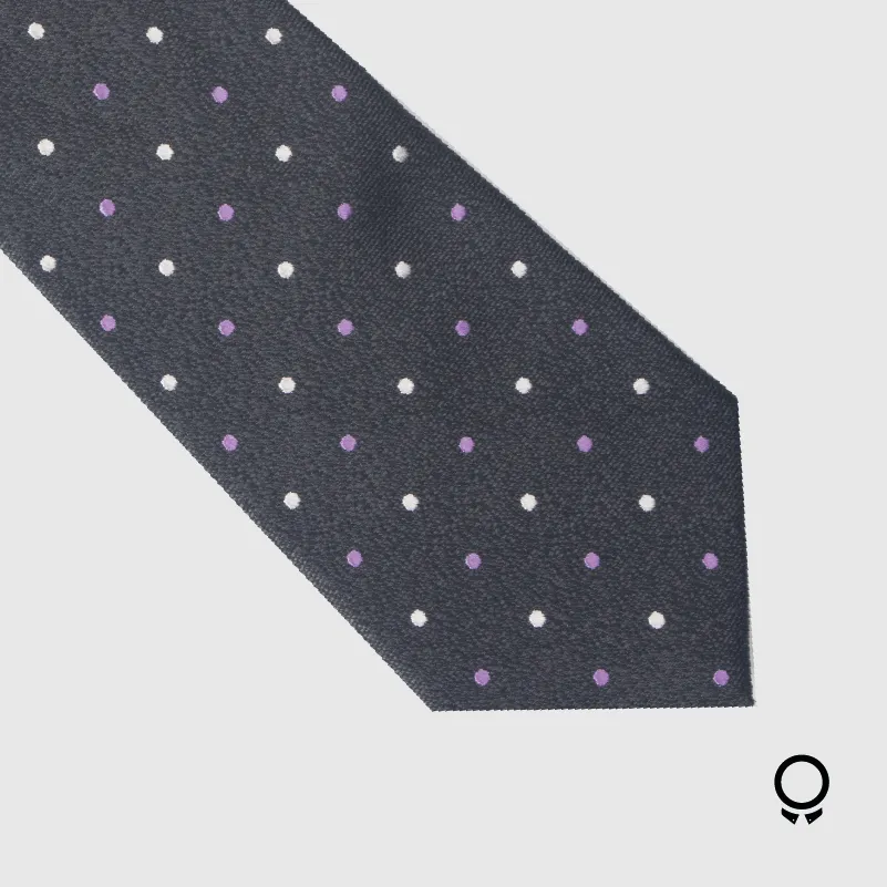 CORBATA PERRY ELLIS NEGRO CON MOTITAS